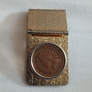 1907 indian head penny embedded money clip